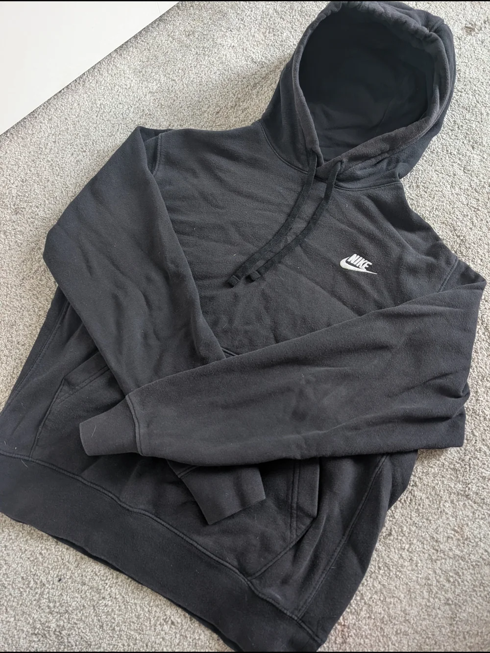 Nike Black Turtleneck Pullover with White Swoosh